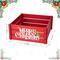 Glitzhome® Red Merry Christmas Crate Tree Collar